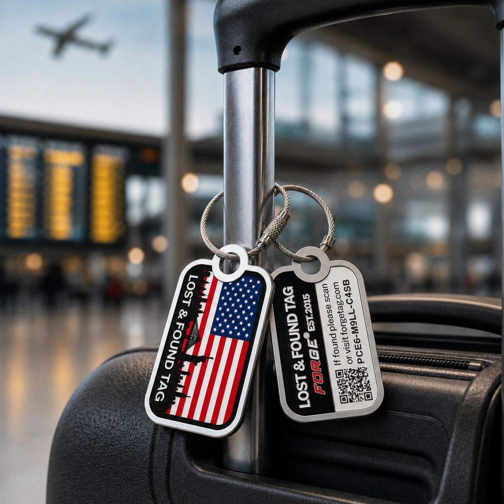 Forge Tag Lost and Found Travel Tag 2 Pack